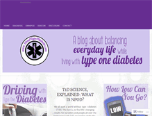 Tablet Screenshot of iamatype1diabetic.com